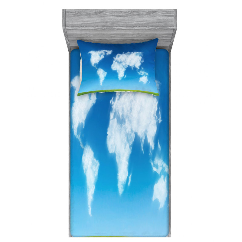 Microfiber Sheet Set, Twin Sheet Set with Fitted Sheet