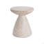 Table d'appoint d'extérieur / d'intérieur en béton léger, finition travertin