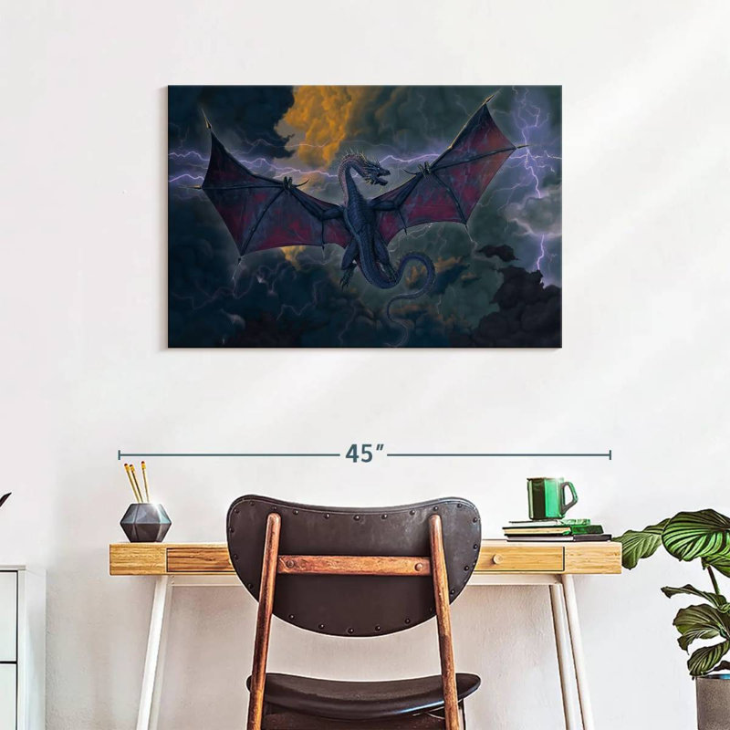 Kelan Thunder Dragon, 24" H x 36" W