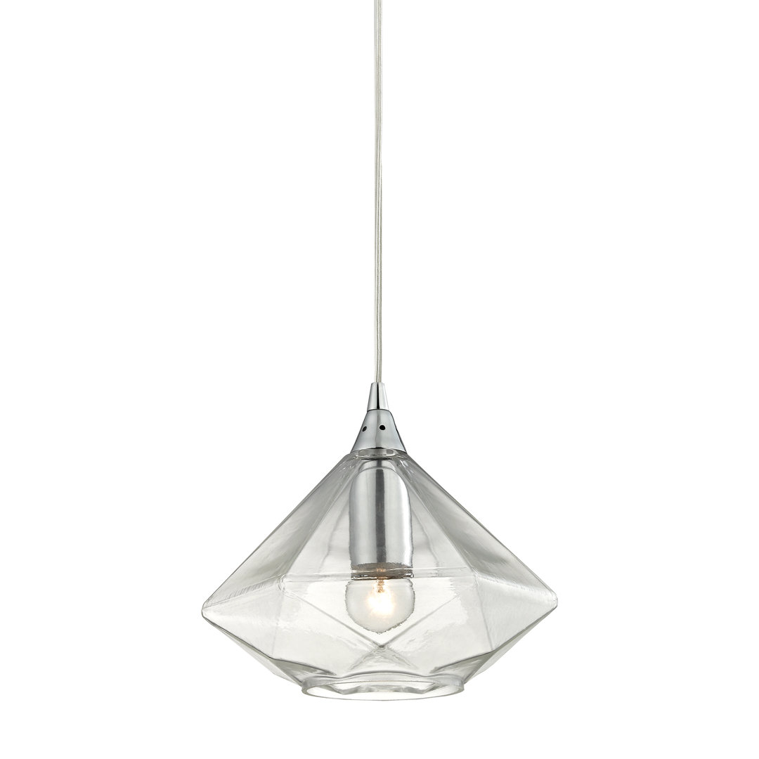 1-Light Single Geometric Pendant