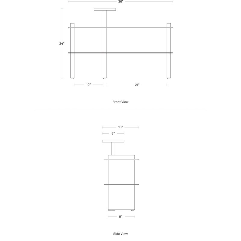 Shoegaze Shoe Rack, White Oak/Oblivion