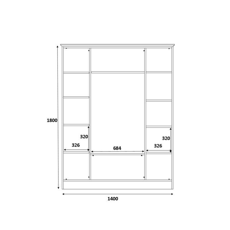 Vanhouten 4 Door Wardrobe