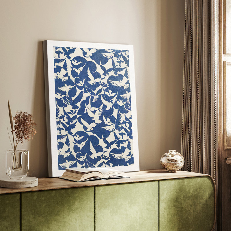 Reproduction abstraite rétro - galerie Cavas sur mesure, H 36 po x l 24 po