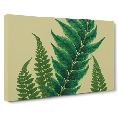 Perfect Fern Leaf - Wrapped Canvas