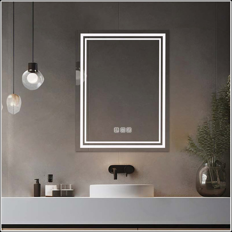 Sleek and Functional LED Bathroom Mirror with Advanced Features for a Luxurious and Convenient Experience., 36" x 28"