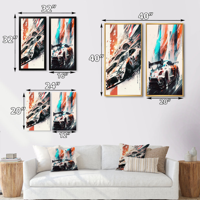 «Tokyo Japon au volant d'une voiture I», 2 pièces sur toile, Encadrement brun, H 20 po x l 24 po