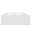 Low Profile Floor Platform Bed with Built-In Guardrails-130646837