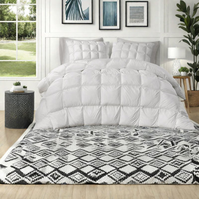 Ensembles de literie luxueux, édredon en polyester blanc avec coutures en forme de nuage pour une maison confortable