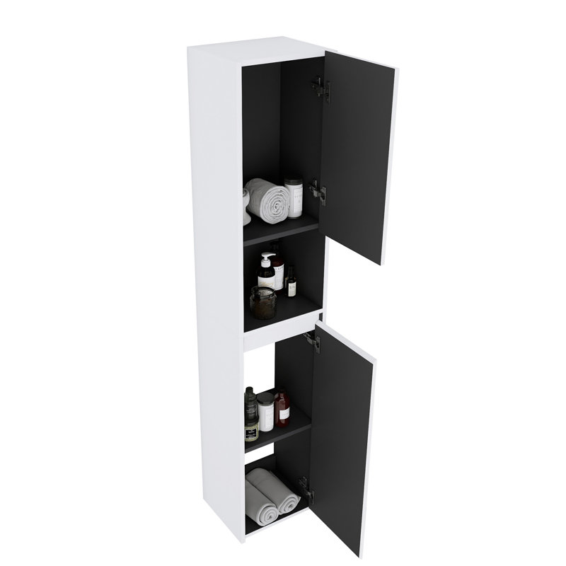 Armoire de salle de bain 12 ", Blanc