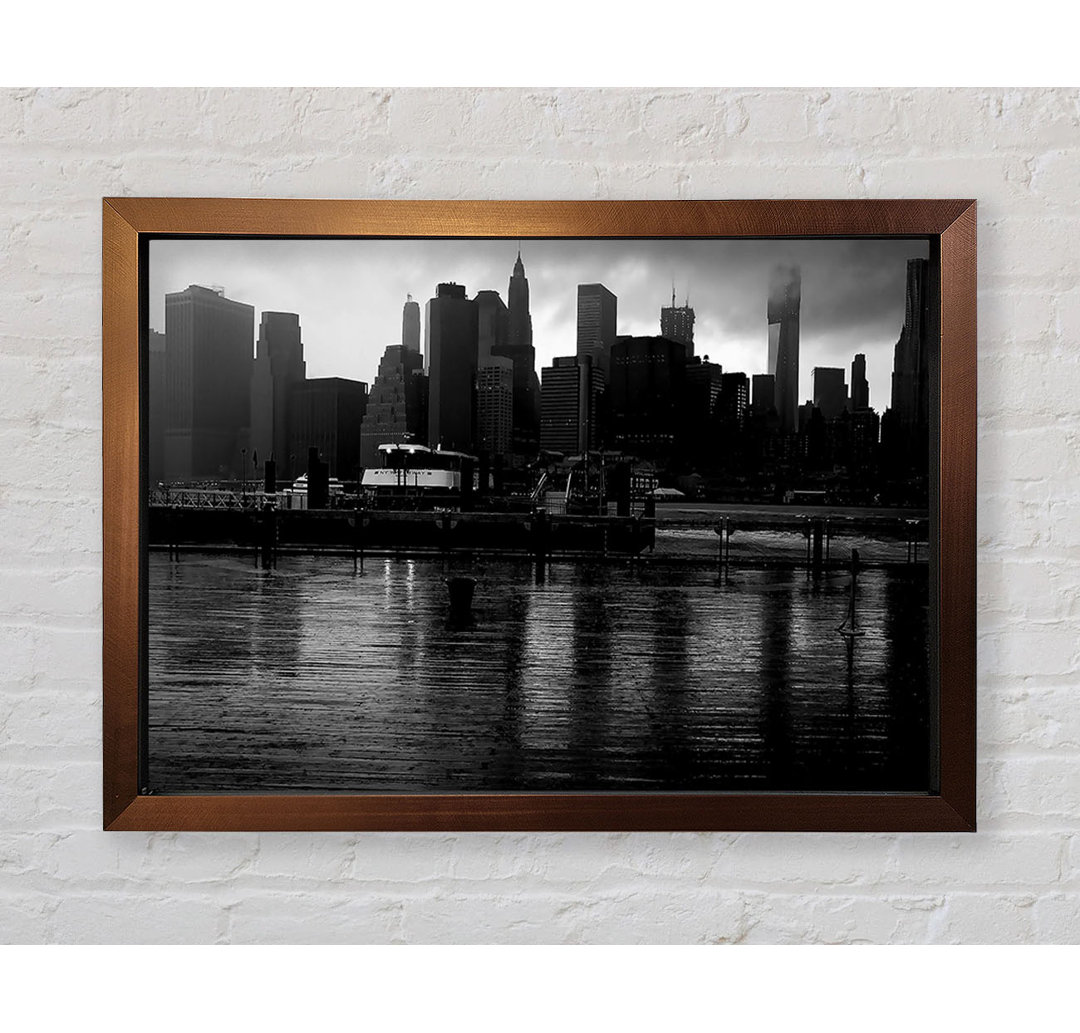 Hudson River New York B N W - Druck