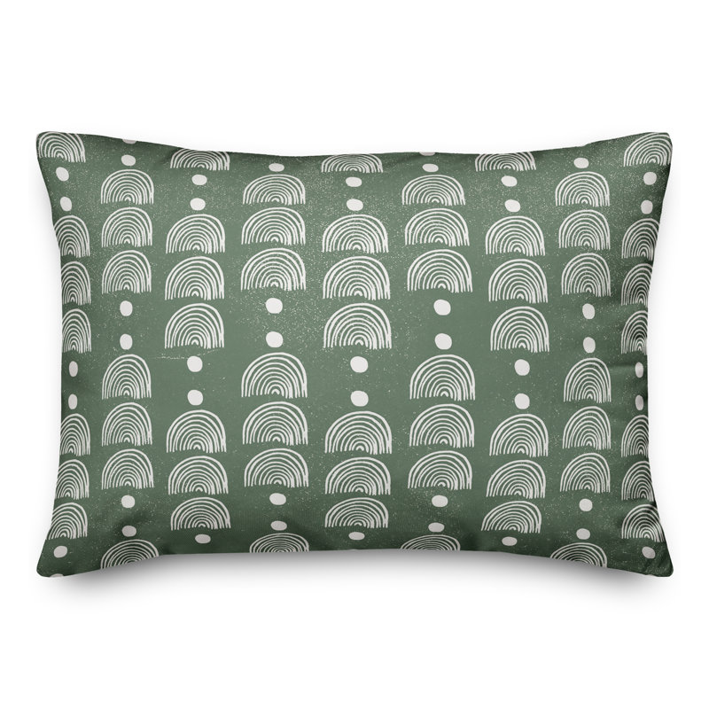 Outdoor Throw Pillow, Green