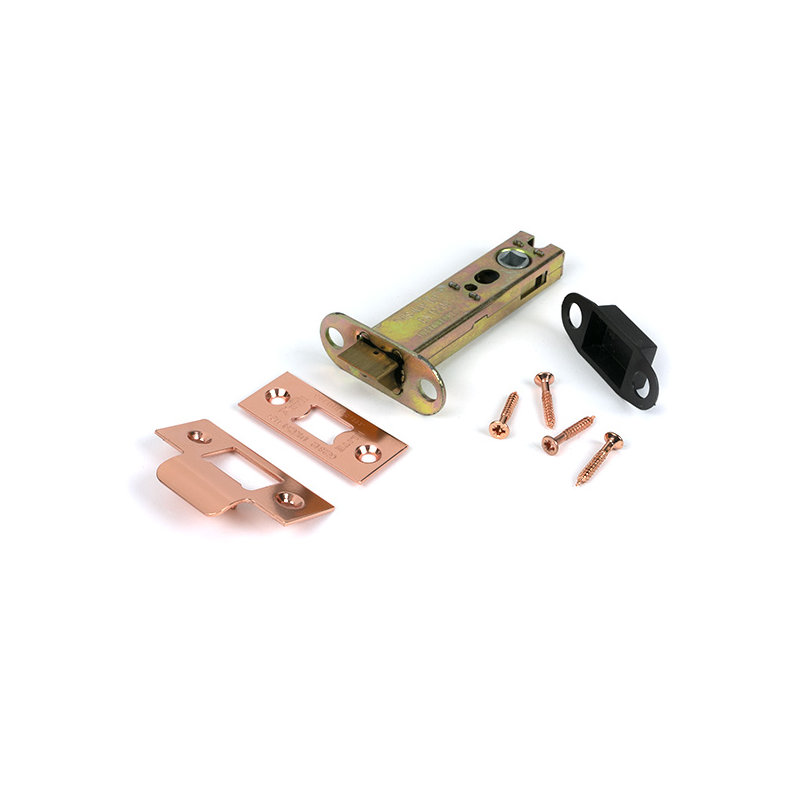 Polished Chrome 4" Heavy Duty Latch, Polished Bronze