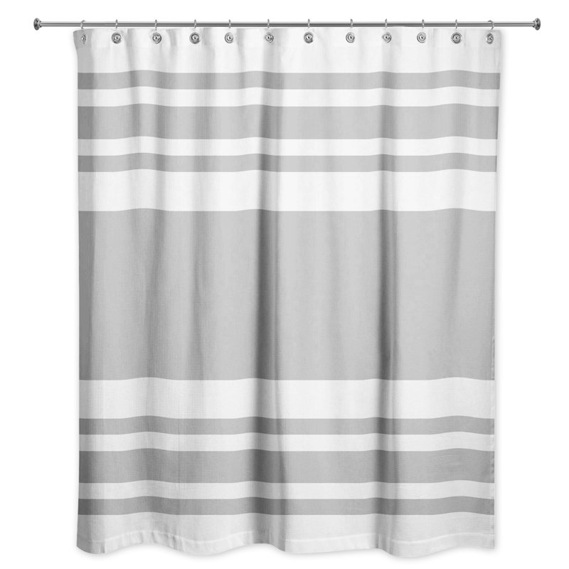 Rideau de douche Hylan, Rayures grises 2