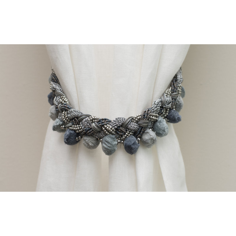 Rani 28'' W Curtain Tieback, Gray