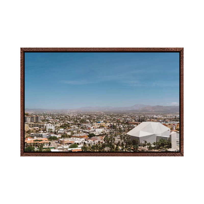 Cabo City View by Bethany Young - Print on Canvas, 45.72cm H x 66.04cm W x 3.81cm D, Classic Brown Wood Framed