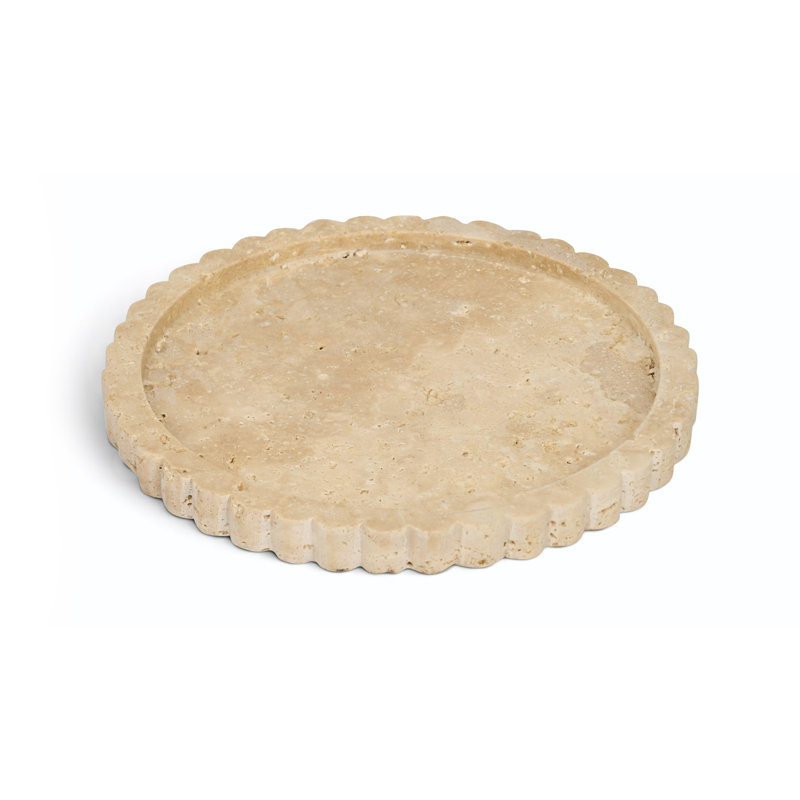 Lysander Tray, Beige Travertine