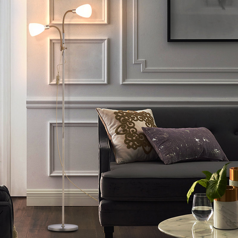 180cm Polished Torchiere Floor Lamp
