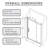 44-48 In. W × 72  In. H Scalable Adjustable Frame Shower Door  With 1/4" Clear SGCC Tempered Glass  | Transparent Safety Film |  Aluminium Alloy Matte Black Finish | Reversible Installation