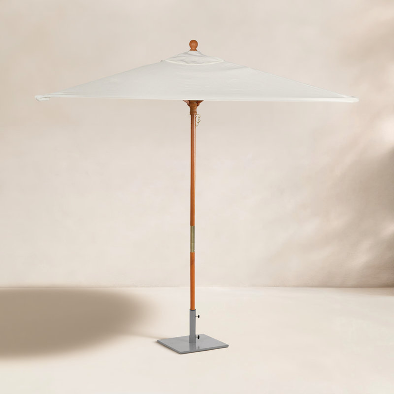 72" Square Market SunbUmbrella, White Performance