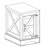 Sophiea Farmhouse End Table With Barn Door And Adjustable Storage Shelf, Rustic Sofa Side Table, Nightstand-360219920