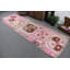 Tapis de couloir turc tissé à la main de style Oushak dans des teintes subtiles de brun