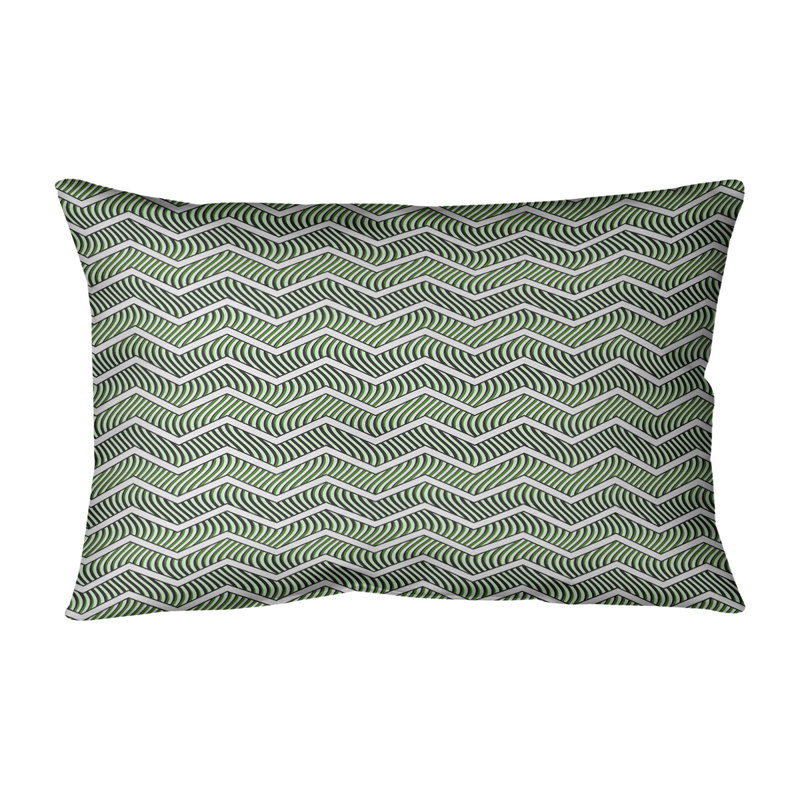 Coussin Rhonda Cheval, H 14 po x l 20 po, Polyester / Bourre en polyester, Vert