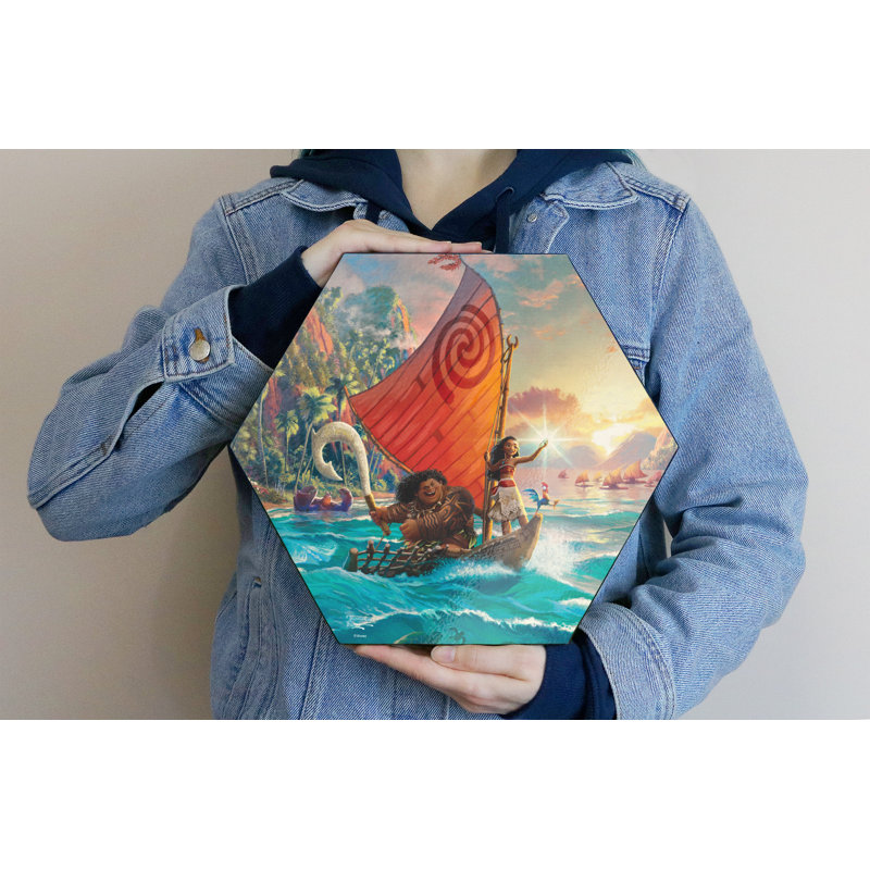 Disney (Moana) impression sur bois Knexagon