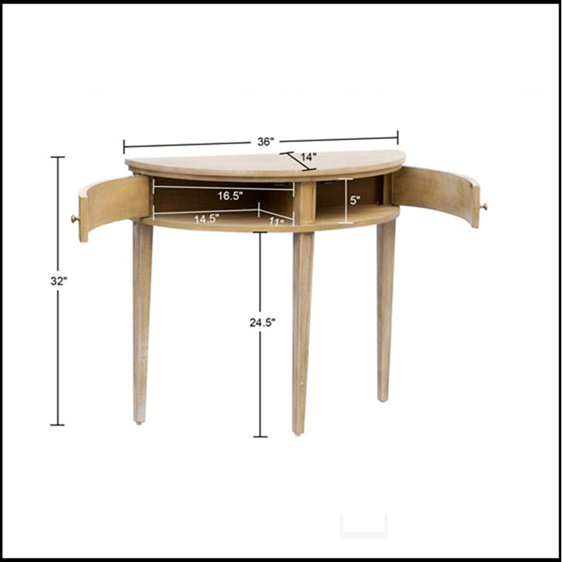 Console de rangement l 36 po, Naturel, H 32 po x l 36 po x P 14 po