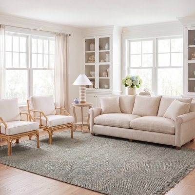 Pulcherie Natural Fibre Hand Woven Performance Solid Colour Rug