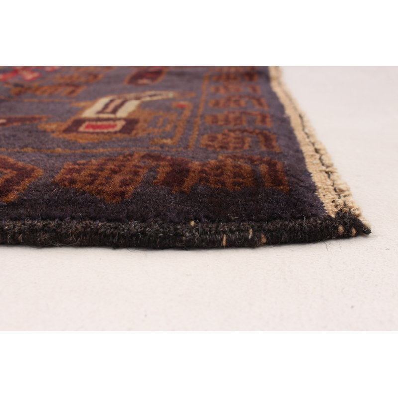 Tapis unique en laine noué à la main 3 pi 8 po x 5 pi 8 po nouvel âge Erdinc
