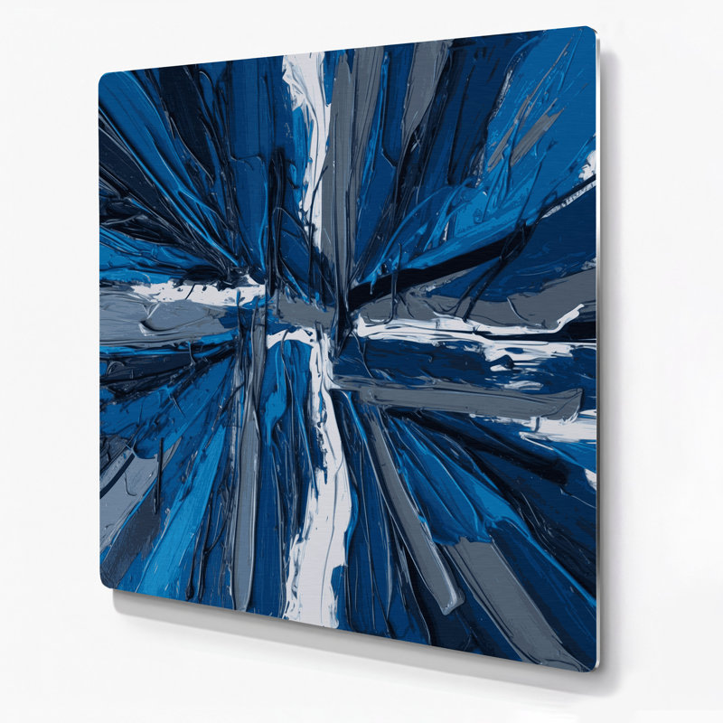 Art mural en métal Neo Expressionism 22, H 144 po x l 144 po x P 0,05 po