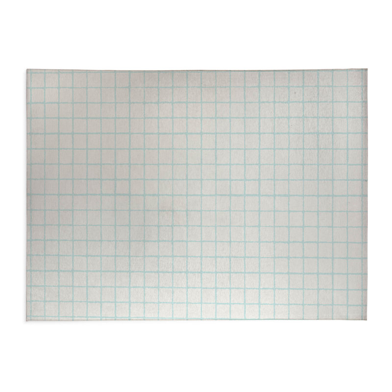 Tapis de bureau léger Rebar, L 6 pi x L 4 pi, Bleu clair