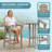 3-Piece HDPE Indoor/Outdoor Bar Height Bistro Set, 31.1" Round Pub Table With 2 Bar Stools, All-Weather Patio Furniture For Balcony, Deck, Poolside & Coastal Use-653868753