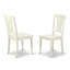 Ensemble de salle à manger 5 pièces comprenant une table de cuisine ronde avec pied central et 4 chaises, 107 x 107 cm, blanc lin-1826872338-1826872365