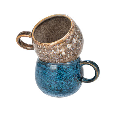 Ensemble de tasses rondes en grès
