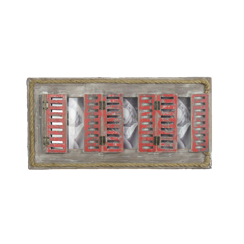 Crelake Brown Wood Embossed Picture Frame