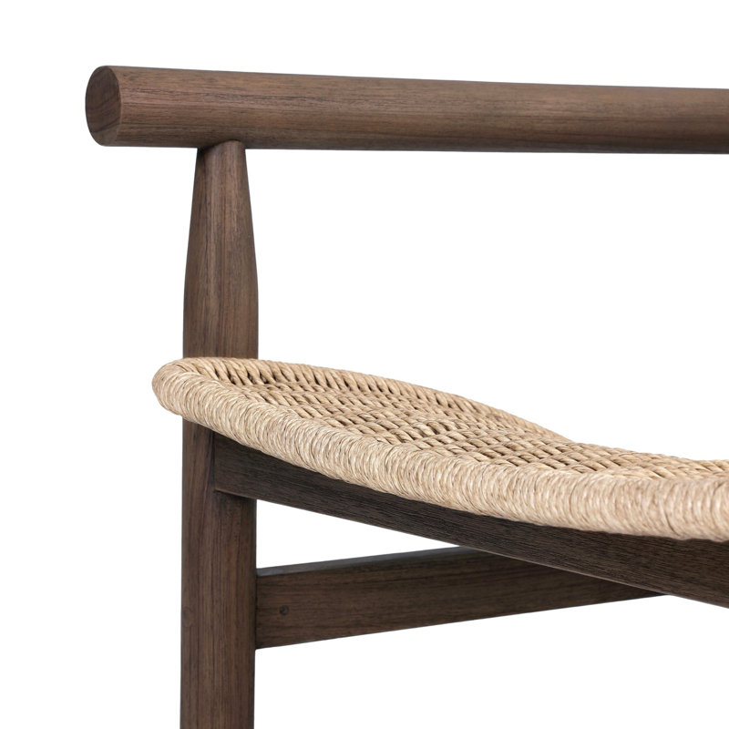 Dume Outdoor Chair, White/Brown