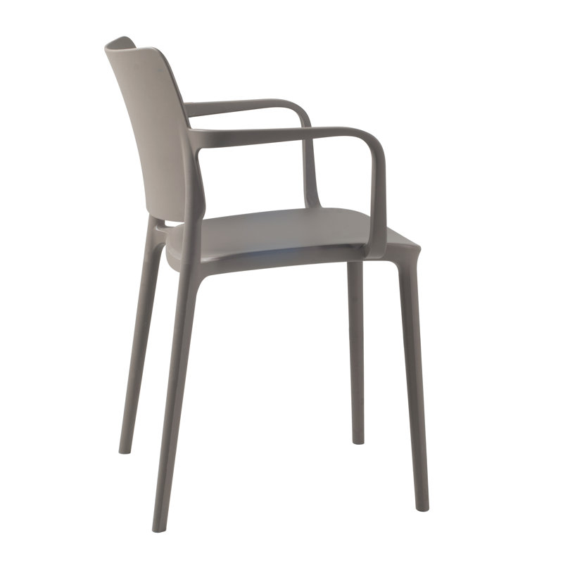Fauteuil de salle à manger Maddon, Taupe