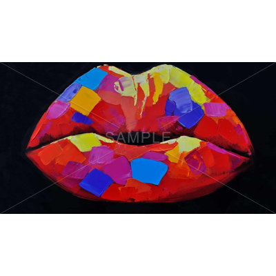 Colorful Lipstick Blue Tablecloth | Indoor/Outdoor Home Decor