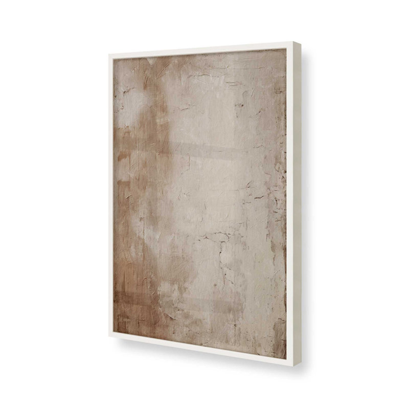 Fresco's Silent Tale I, Cadre simple blanc opaque, H 37 po x l 25 po