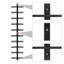 Chemaia Wall Mounted Wine Bottle Rack Black