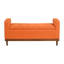 Banc de rangement Mid-Century à plateau relevable moderne capitonné avec finition noyer massif (1pc)-1011597990