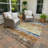 Machine Washable Indoor/Outdoor Lanphear ACN2398 Stripes Rug-1380816964