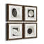 Moderniste Neutre I - ensemble de 4 impressions sur toile encadrées-1470689792-1470689793