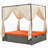 Adjustable Sun Bed With Curtain,High Comfort