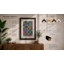 Colour Grid Geometric - Framed Print-1865759842-1865759839