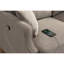 Living Space Sofa 3 Seater With Waterproof Fabric , USB Charge Port