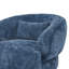Fauteuil demi-tonneau pivotant de 37 po de largeur avec base en bois-698925359