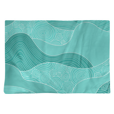 Napperon en coton 18 "classique Waves dessiné à la main
