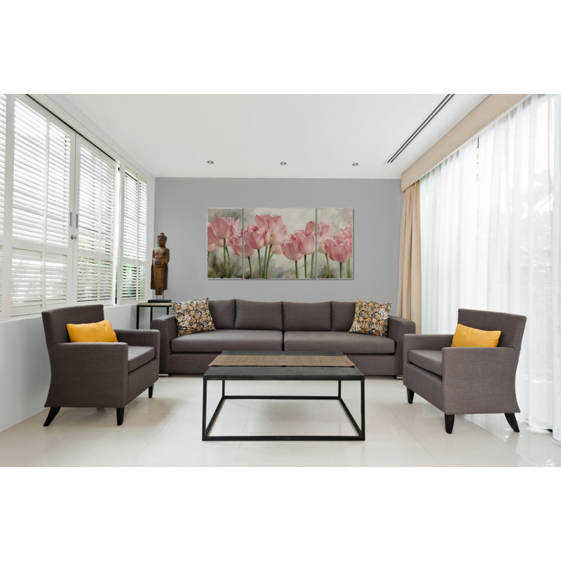 Une image multi-parties sur toile, "nature inspired ii" par excellence, H 32 po x l 64 po x P 1,5 po